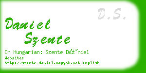 daniel szente business card